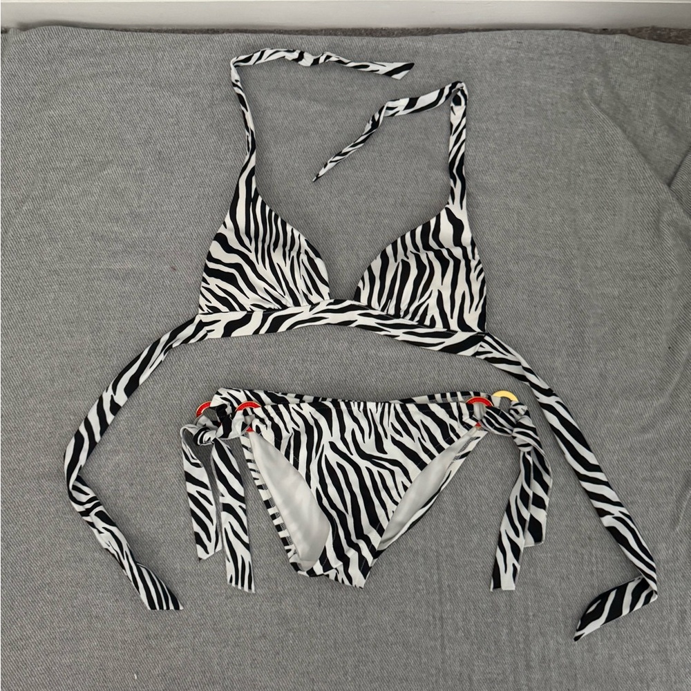 Victoria Secret Zebra Print Bikini Set NWT